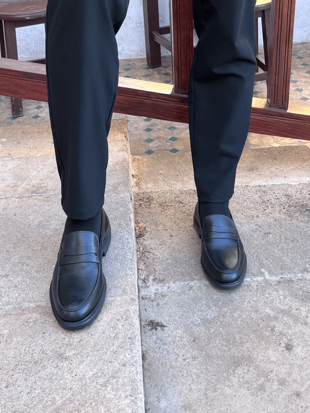 chaussures en cuir